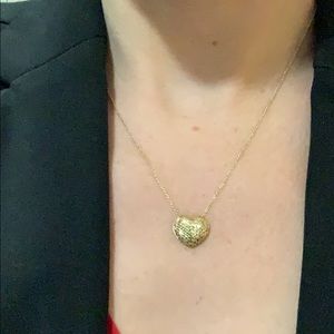 14k gold heart necklace